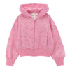 Pink Zip Up 'Barbie' Logo Hoodie