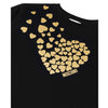 Black & Gold Heart Sweat Dress
