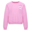 Pink Teddy & Metallic Heart Sweat Top