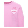 Pink Teddy & Metallic Heart Sweat Top