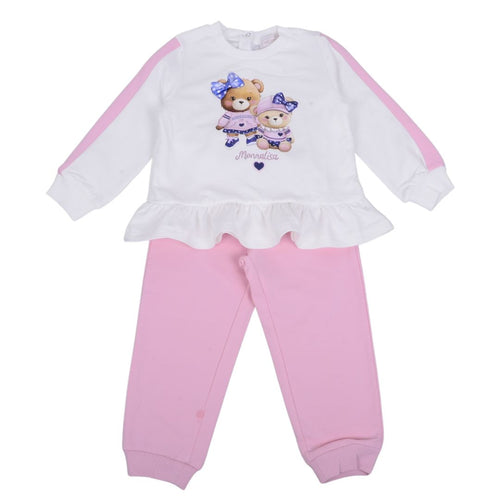 Pink & White Bear Tracksuit
