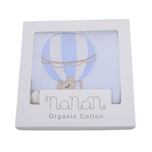 Load image into Gallery viewer, Pale Blue Padded Hot Air Balloon Blanket