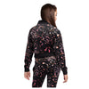 Black Leopard Print & Diamante Logo Bootcut Tracksuit
