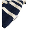 Babies Navy & Cream Striped Hooded Cardigan