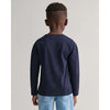 Navy LS Shield Top