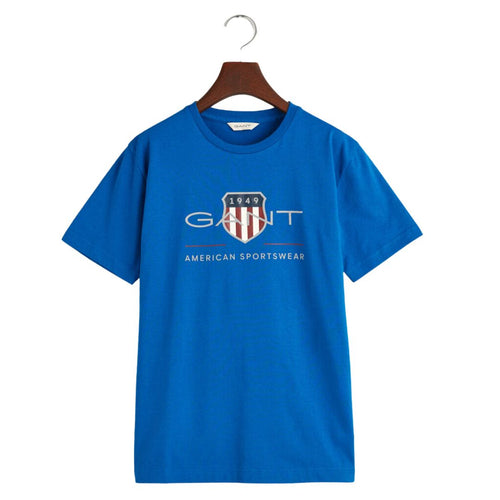 Blue Large Shield Logo T-Shirt