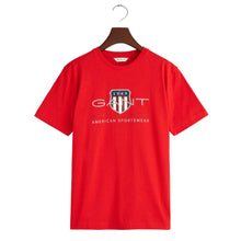 Load image into Gallery viewer, Red Large Shield Logo T-Shirt