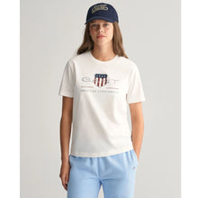 Load image into Gallery viewer, White Large Shield Logo T-Shirt