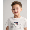 White Large Shield Logo T-Shirt