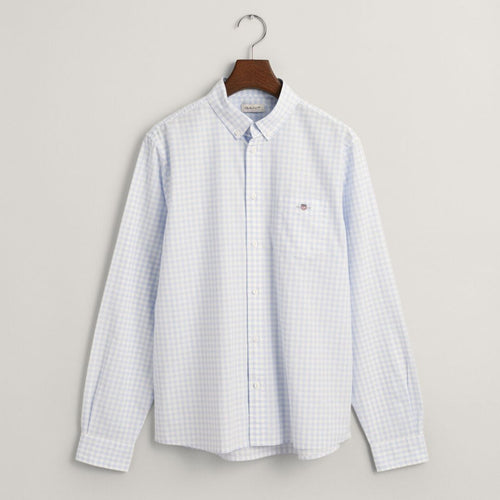Pale Blue & White Gingham Shirt