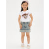 Bambi & Blossom Embroidered Denim Skirt