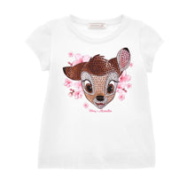 Load image into Gallery viewer, White Bambi Rhinestone T-shirt