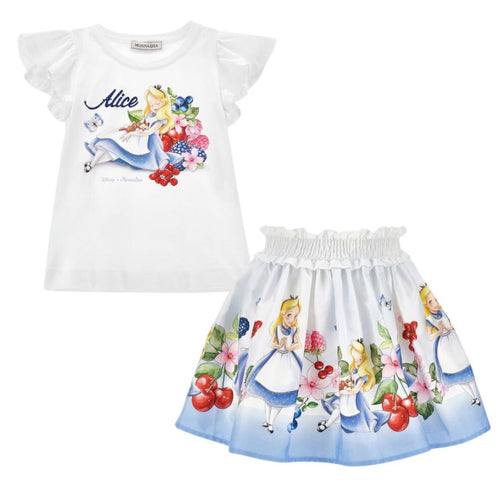Blue Alice Skirt Set