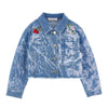 Rhinestone & Embroidered "Alice" Denim Jacket