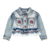 Red Bow Denim Jacket