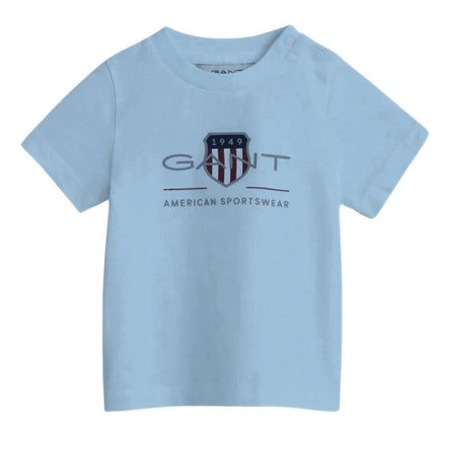 Babies Light Blue Shield Logo T-Shirt
