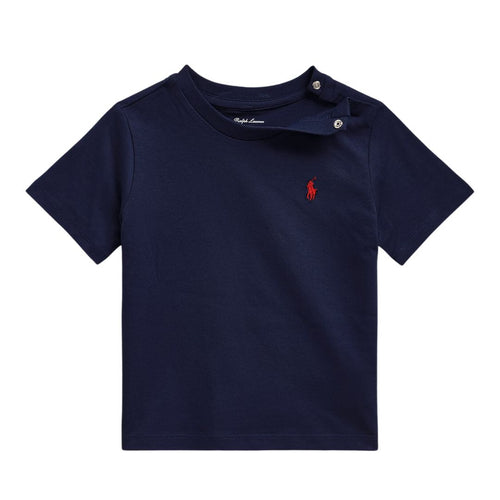 Baby Boys Navy Embroidered Pony T-Shirt