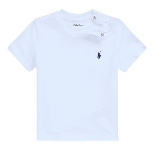 Baby Boys White Embroidered Pony T-Shirt