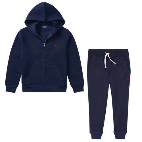 Navy Zip Up Tracksuit