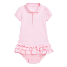 Load image into Gallery viewer, Babys Pink Ruffle Dress &amp; Bloomers
