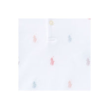 Load image into Gallery viewer, Babys White Logo Ruffle Dress &amp; Bloomers