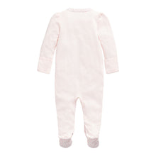 Load image into Gallery viewer, Pink Floral Trimmed Babygrow