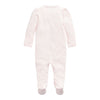 Pink Floral Trimmed Babygrow