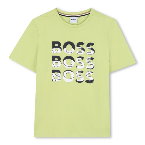 Lime Green Triple Logo T-Shirt