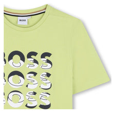 Load image into Gallery viewer, Lime Green Triple Logo T-Shirt
