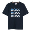 Navy Triple Logo T-Shirt