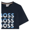 Navy Triple Logo T-Shirt
