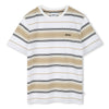 Beige & White Striped T-Shirt