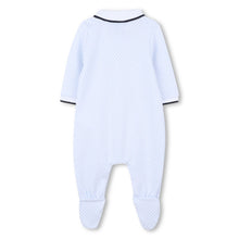 Load image into Gallery viewer, Blue Checked Babygrow