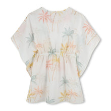 Load image into Gallery viewer, Ivory Palm Print Beach Dress