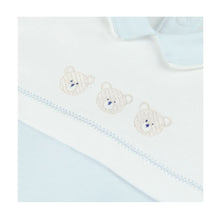 Load image into Gallery viewer, Pale Blue Teddy Babygrow &amp; Hat