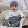 Navy Teddy Babygrow & Hat
