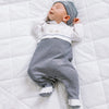 Navy Teddy Babygrow & Hat