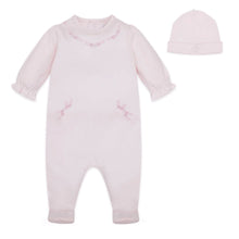 Load image into Gallery viewer, Pink Floral Spray Babygrow &amp; Hat