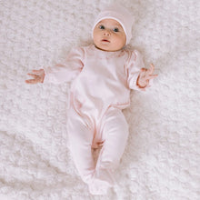 Load image into Gallery viewer, Pink Floral Spray Babygrow &amp; Hat
