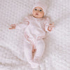 Pink Floral Spray Babygrow & Hat