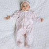 Pink Floral Babygrow & Headband