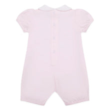 Load image into Gallery viewer, Pink Embroidered Hearts Romper