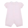 Pink Embroidered Hearts Romper