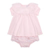 Pink Lace Frill Dress & Bloomers