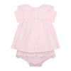 Pink Lace Frill Dress & Bloomers