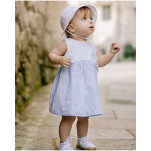 Load image into Gallery viewer, Blue &amp; White Striped Dress