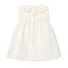 White & Pastel Smocked Dress