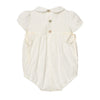 Cream Lace & Embroidered Romper