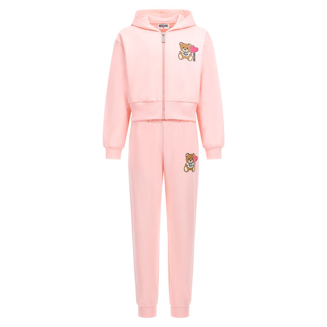 Moschino Pink Hoodie Tracksuit – Village Kids