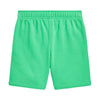 Green Embroidered Logo Shorts
